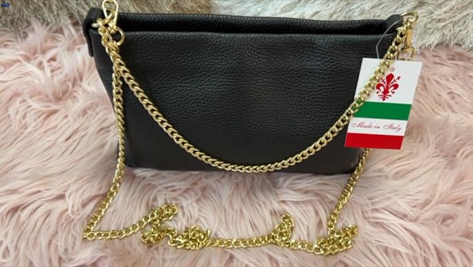 Dasein Italian Genuine Leather Handbag for Women Clutch
